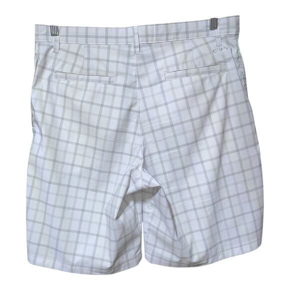 Champions Golf Shorts White & Black Plaid Men's Sz 36 Approx 36x10 - Picture 2 of 7